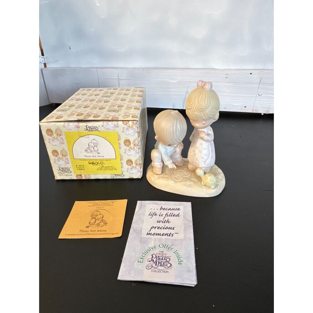 1979 Precious Moments E-3113 "Thou Art Mine" Figurine